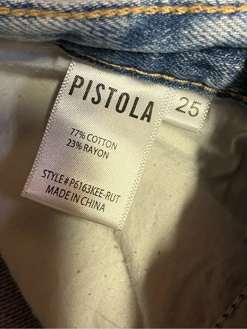 Pistola Mid Rise Flare Jeans Size 25 Light Wash Distressed Premium Denim Minimal